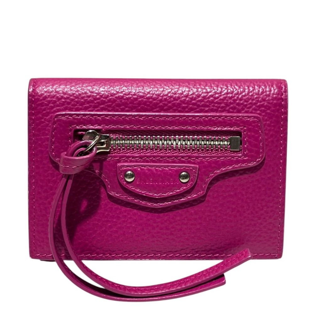Balenciaga Neo-Classic Tri-fold Wallet, Leather, 640107